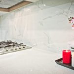 non traditional glass tile for kitchen back splash remodel
